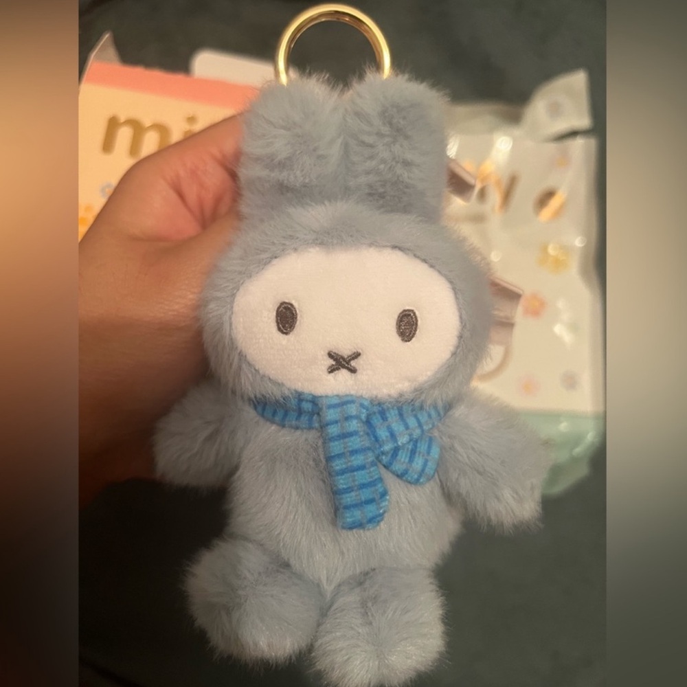 Blue Miffy Bunny Keychain by Vipo ( Macaron Series / Blind box )